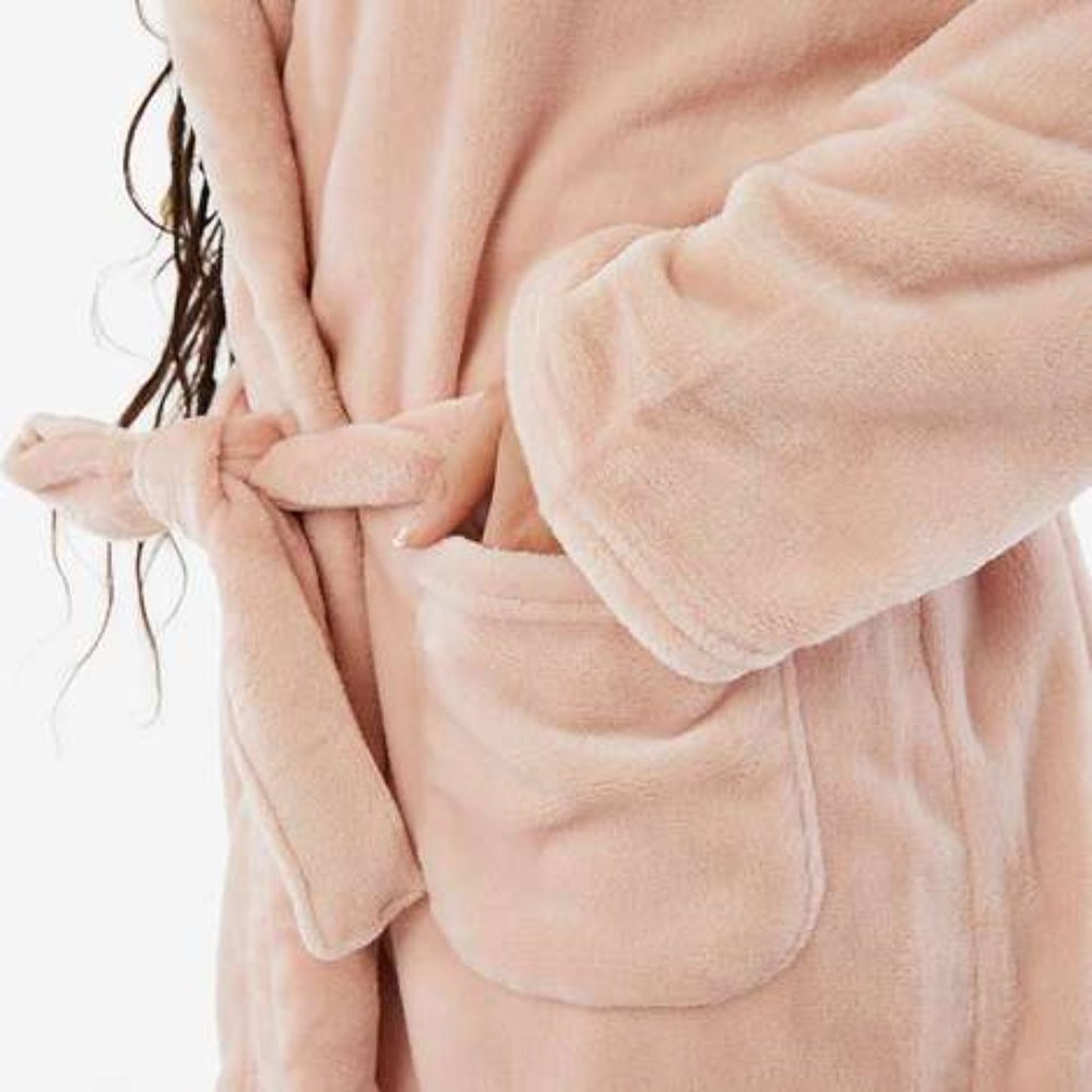 NEW Summer & Rose Fall Cozy Fleece Hooded Robe sz Standard - Picture 5 of 8